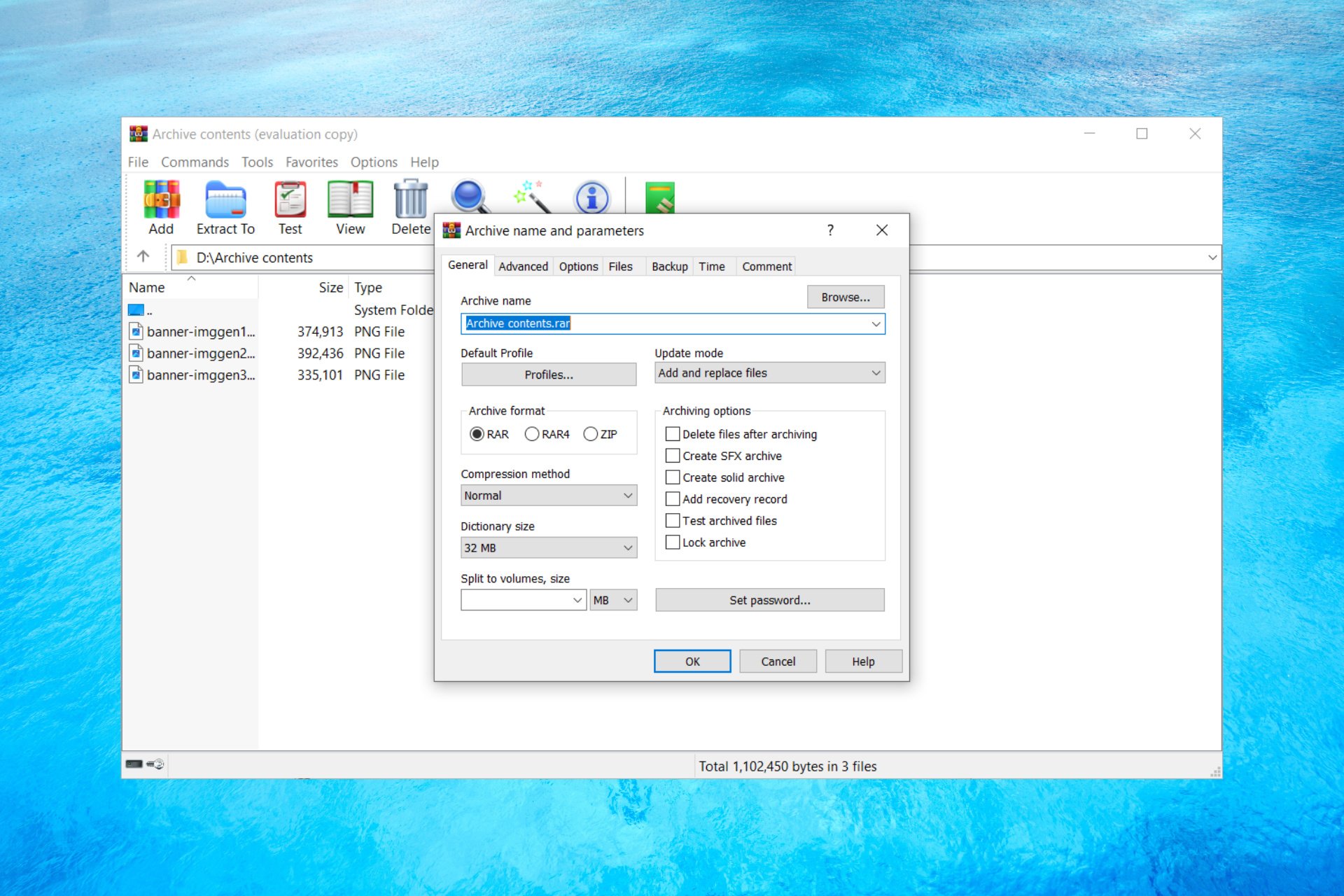 How to Combine RAR files