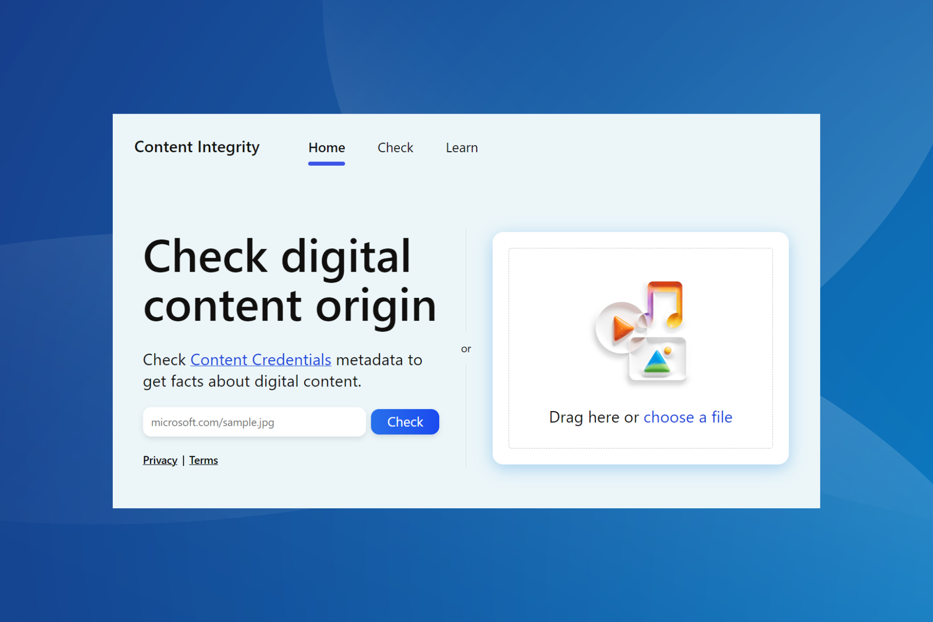 Microsoft Content Integrity