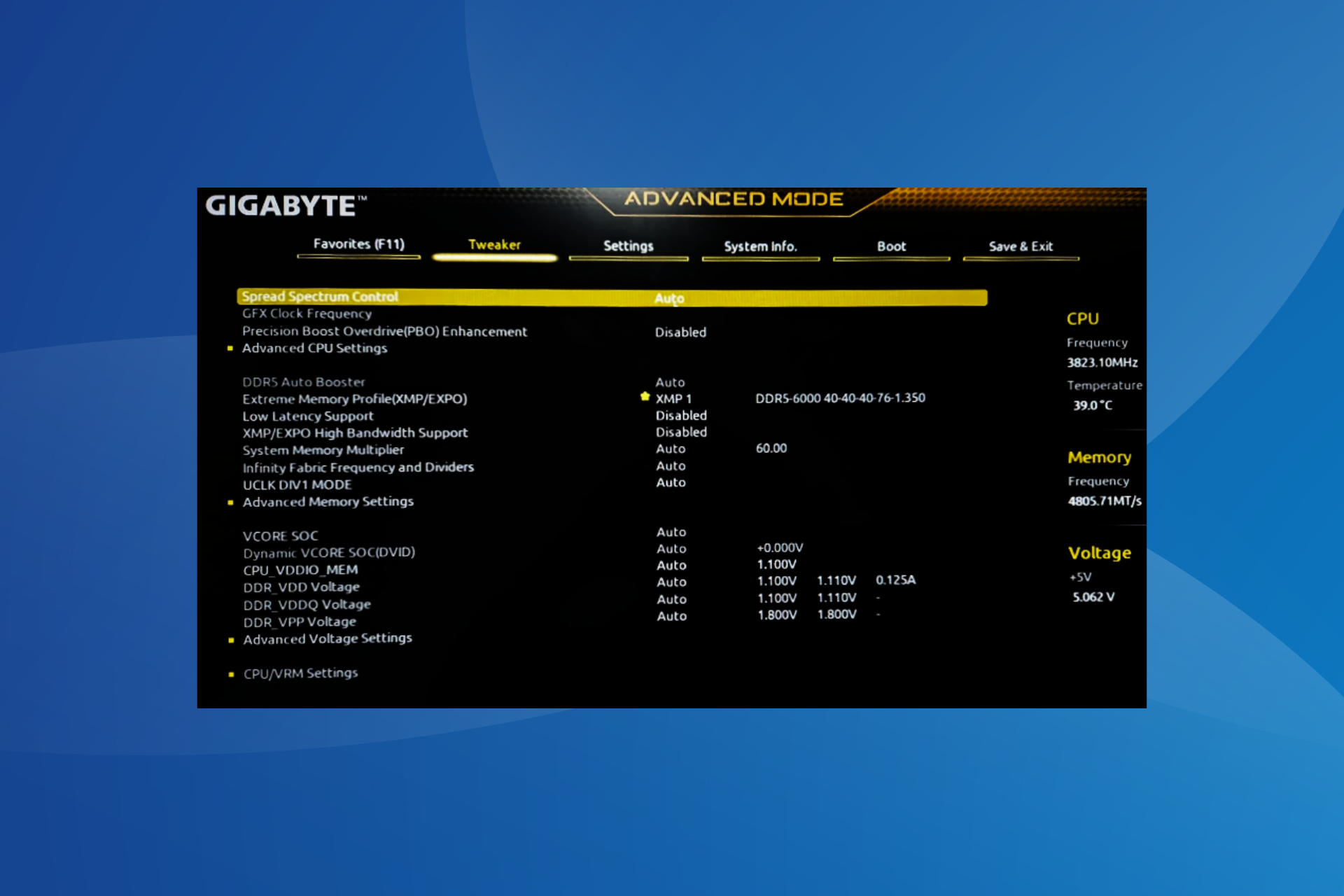 fix ram not running at full speed